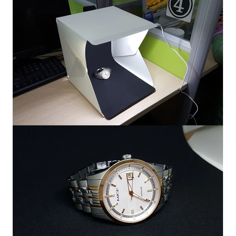 Портативный складной мини-Лайтбокс для фотостудии софтбокс комплект освещения