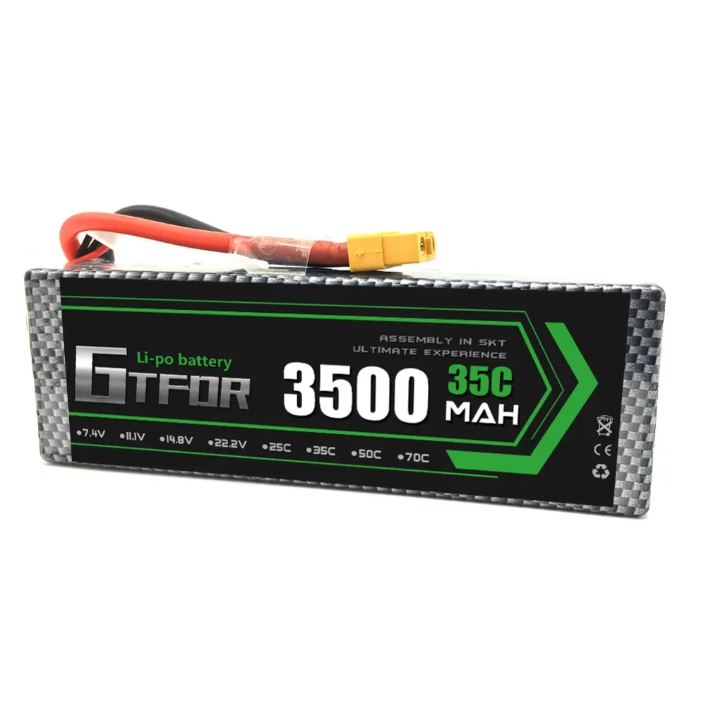 DXF 3500mAh Lipo 35C 2S 7 4 V литиевая батарея высокая мощность ПВХ чехол высокое качество lipo