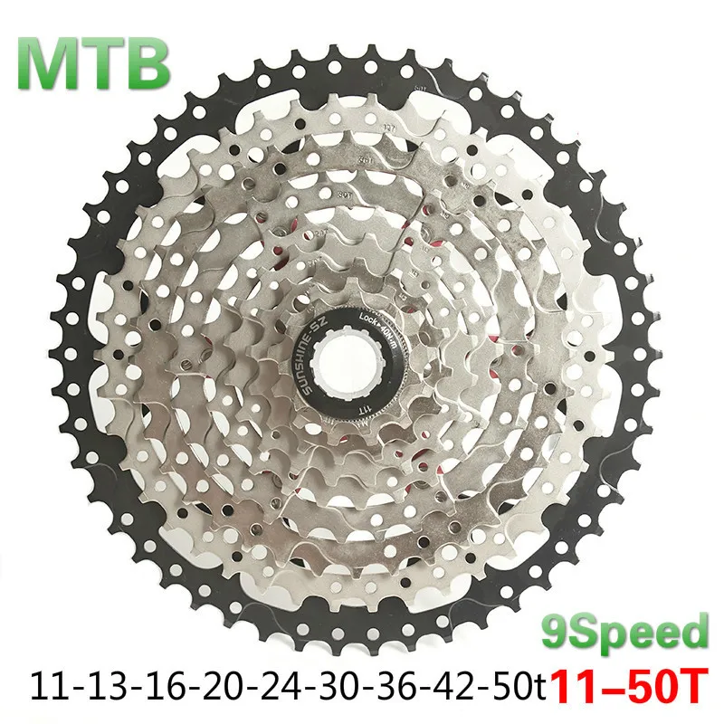 Sunshine-sz 9 скорость кассеты 11-40 t/11-42 t/11-46 t/11-50 t Ширина горного велосипеда MTB маховик совместим с M430 M4000 M590