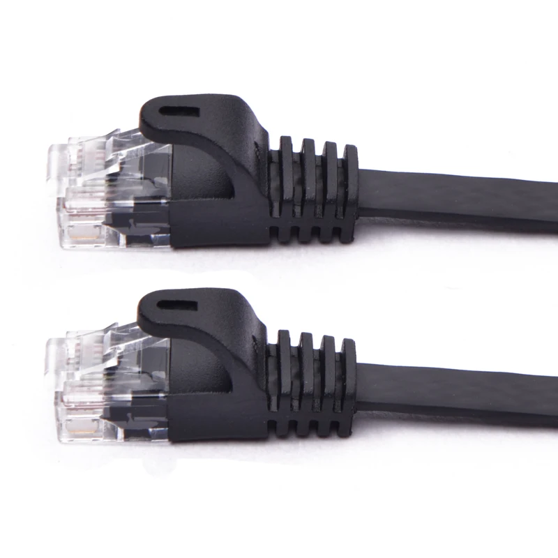 5 шт./лот Высокое качество 1 м плоский CAT5E UTP Ethernet RJ45 соединительный кабель медный