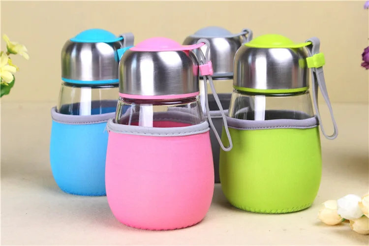 2017 Милая креативная портативная стеклянная чашка с фильтром для студентов пар