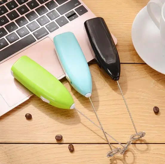 

300PCS Hot Drinks Milk Frother Foamer Whisk Mixer Stirrer Egg Beater Electric Mini Handle Cooking Tools