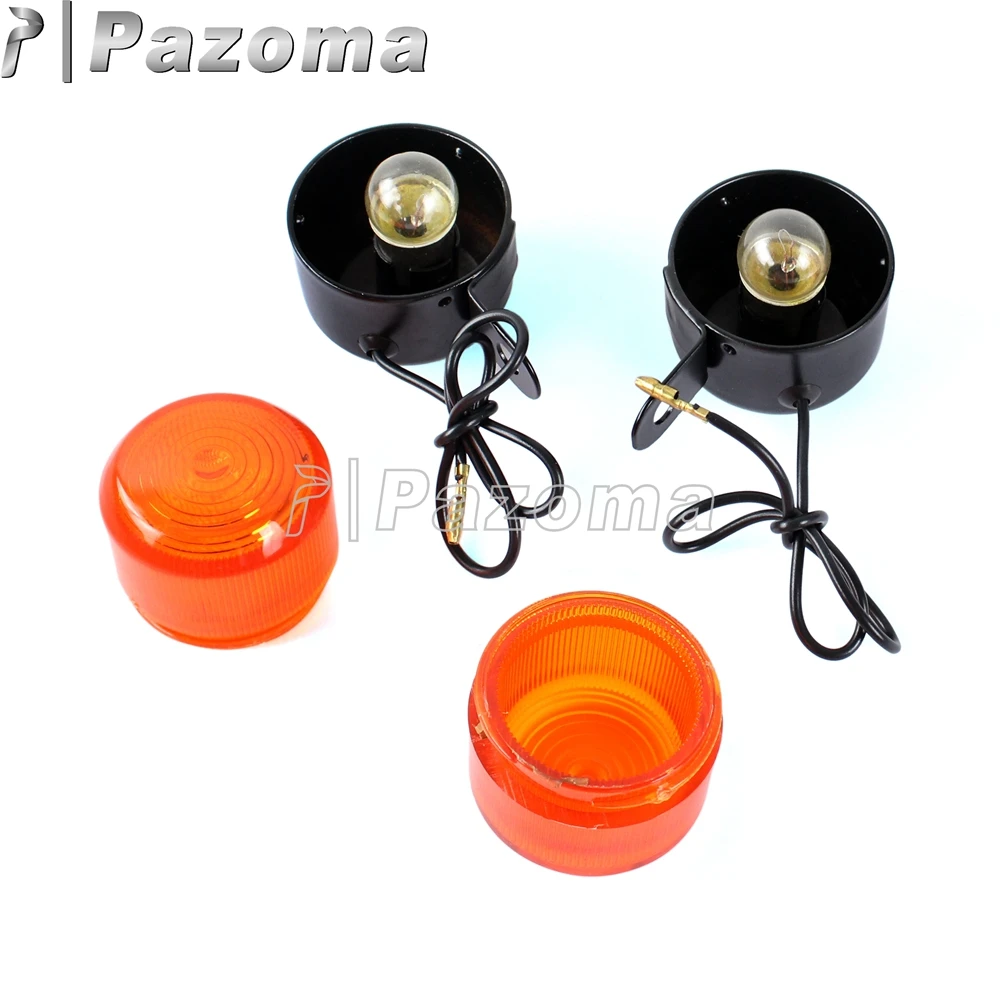 2 шт. мотоциклетная Янтарная лампа световой индикатор поворотный сигнал для Honda Z50