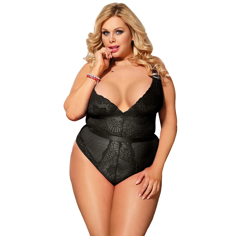 black bodysuit Comeondear, Сексуальное Женское боди размера плюс, Холтер, открытая спина, v-образный вырез, боди для женщин, Прозрачный цветочный боди, женский комбинезон, RA80807 - Цвет: black bodysuit