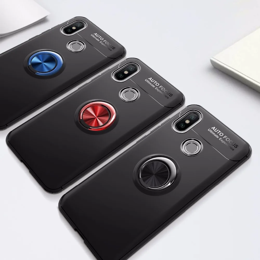 Ударопрочный чехол для Xiaomi mi 8 Чехол Держатель с магнитным креплением кольцо на