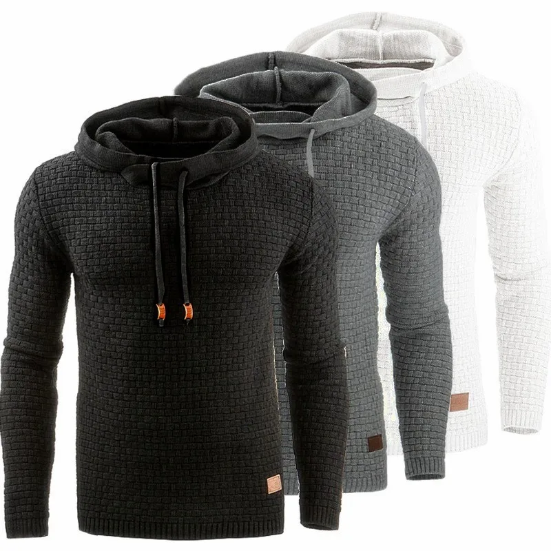 2019 Модные мужские толстовки тонкие с капюшоном пальто мужская повседневная