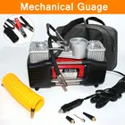 Воздушный насос высокого давления, 12 В, воздушный компрессор для автомобильных шин, домашний насос с двойным цилиндром, механический дисплей