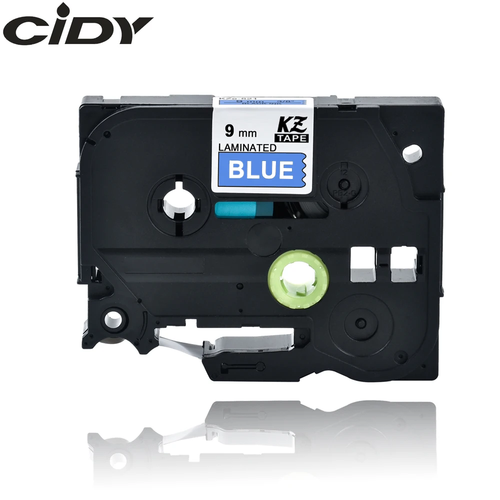CIDY TZe 525 TZE-525 Tze525 TZ525 TZ 525 белая на синем совместимая ламинированная лента для brother лента для принтера