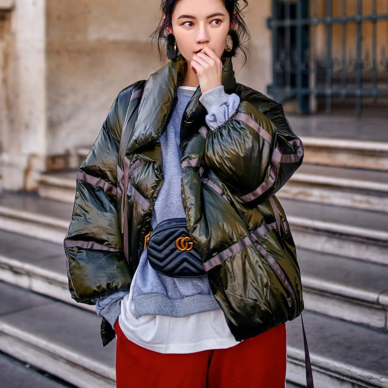 NANASTYLE женский 2018 зимнее модное пальто Верхняя одежда Блузки с хлопковой