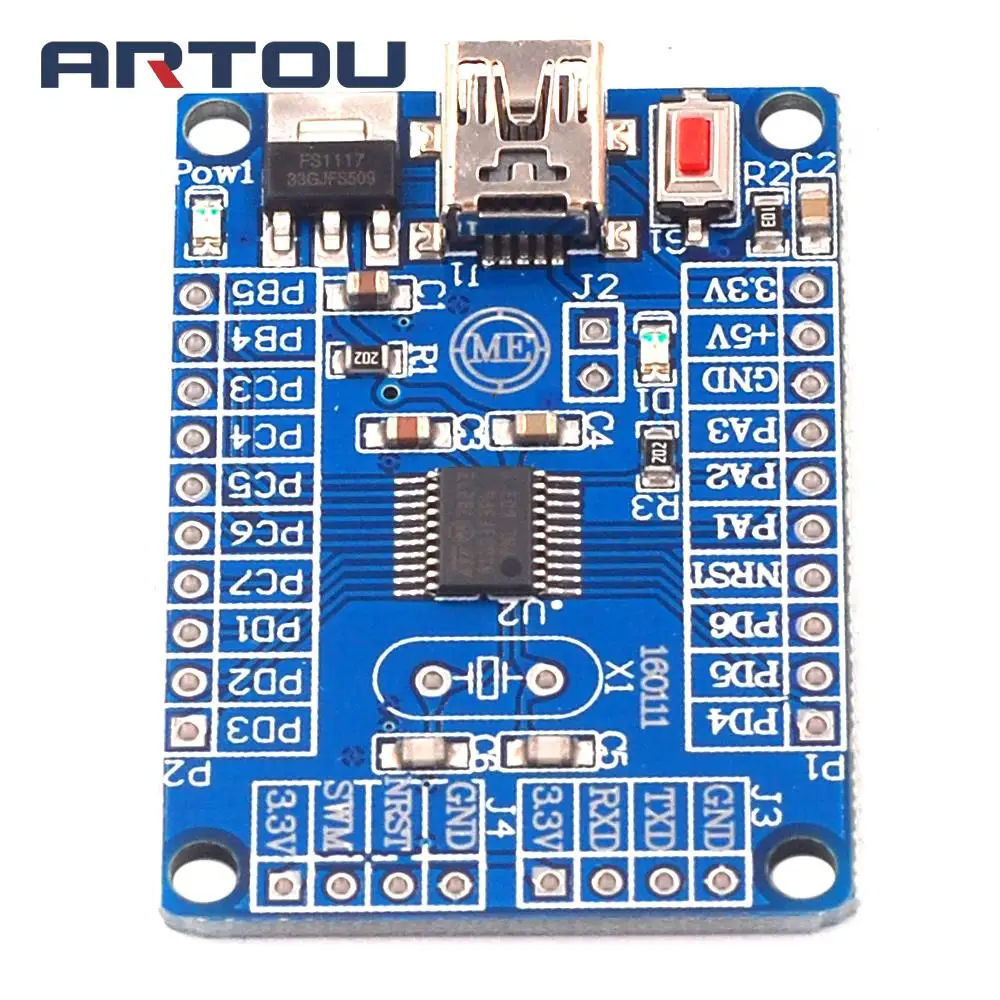 Плата разработки STM8S обучающая плата маленькая системная STM8S003F3P6 | Электронные