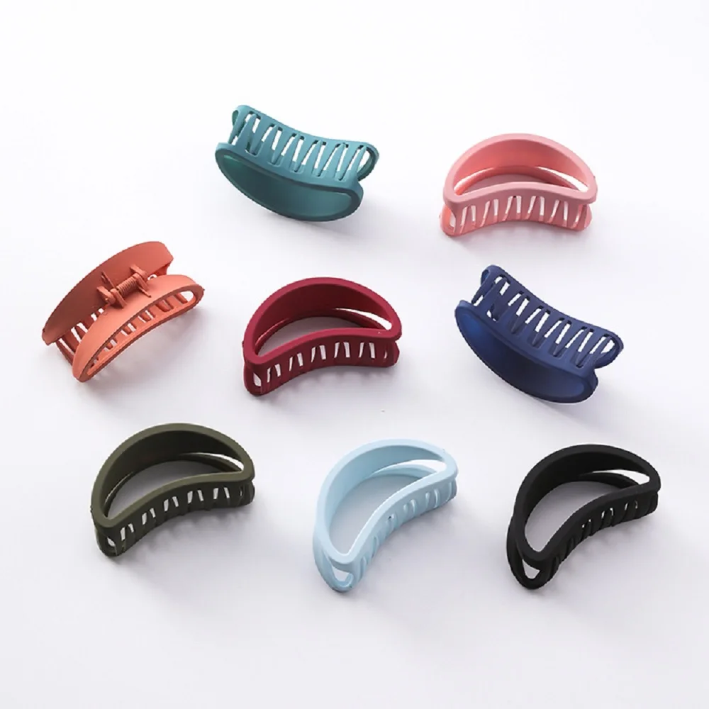 

Frosted Moon Cambered Hair Claw Women Hair Crab Candy Colors Hair Clip Hairpin Girls Hairpins Barrette Hairgrip Hair Accessories