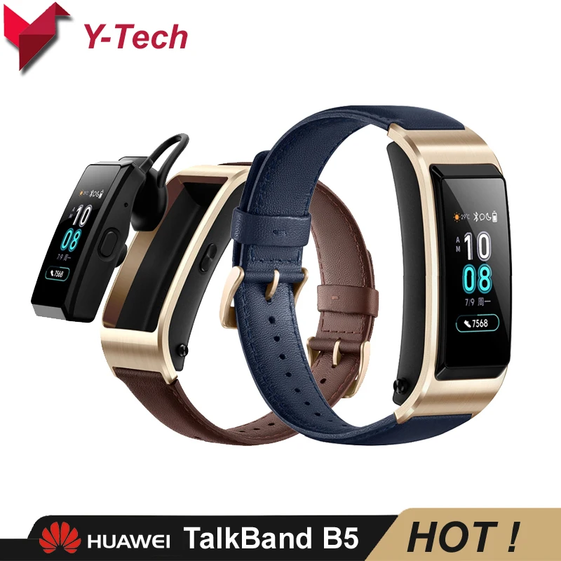 Смарт браслет Huawei TalkBand B5 Bluetooth гарнитура трекер сердечного ритма|Смарт-браслеты| |