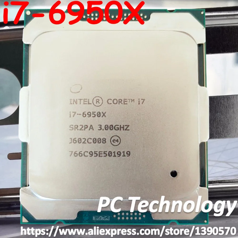 Оригинальный Intel core экстримальных Процессор i7 6950X 3 00 ГГц 25MB 10 ядер SR2PA LGA2011