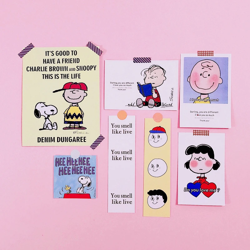 Ins популярные милые наклейки из мультфильмов Snoopy стикеры чемодан Дневник Книга ручной работы s Office обучения украшения поставки