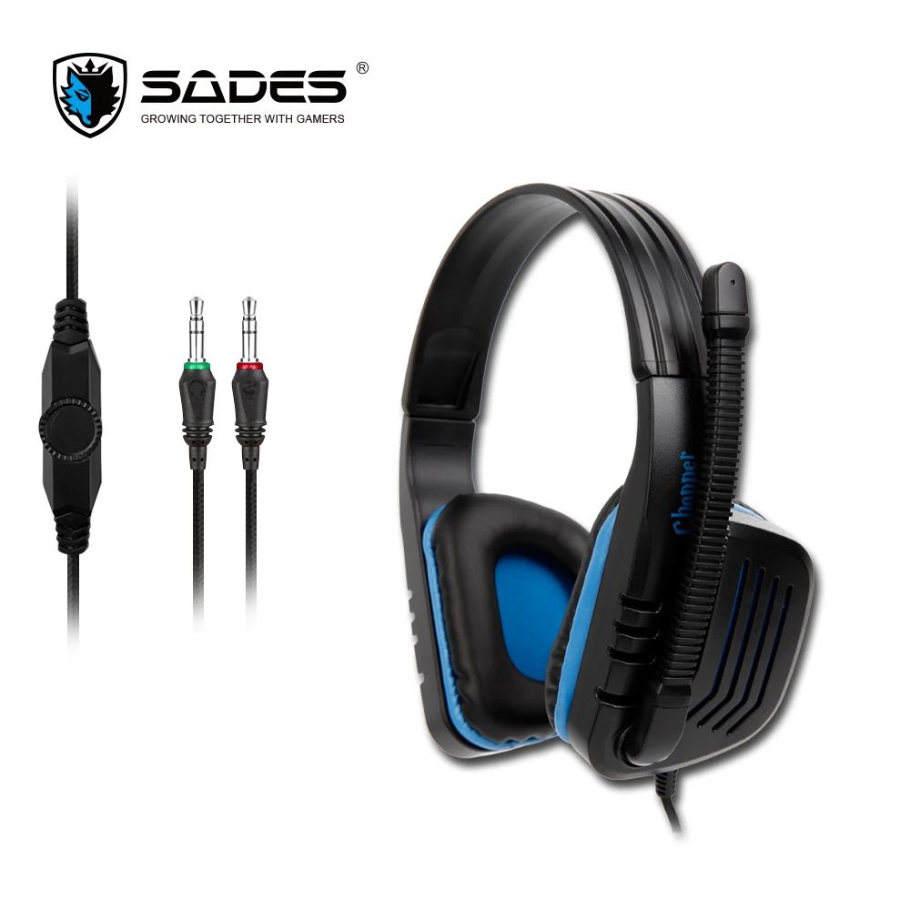 SADES Chopper стерео глубокий бас Sound Gaming Headset наушники 3 5 мм легкий | Электроника