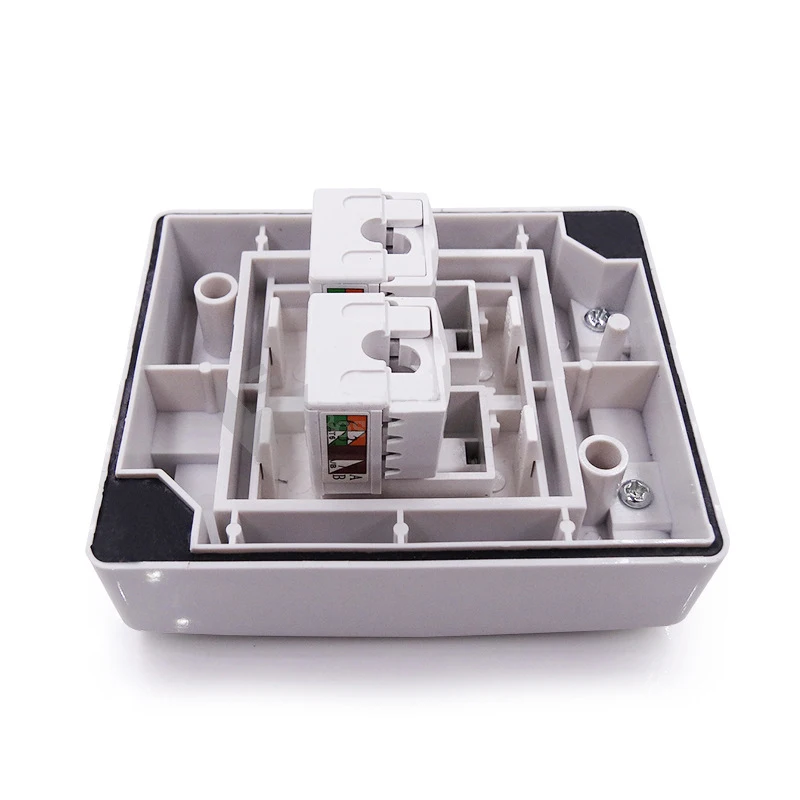 Двойной RJ45 разъем 10A 250V маршрутизатор сети IP55 Водонепроницаемый компьютер кабель