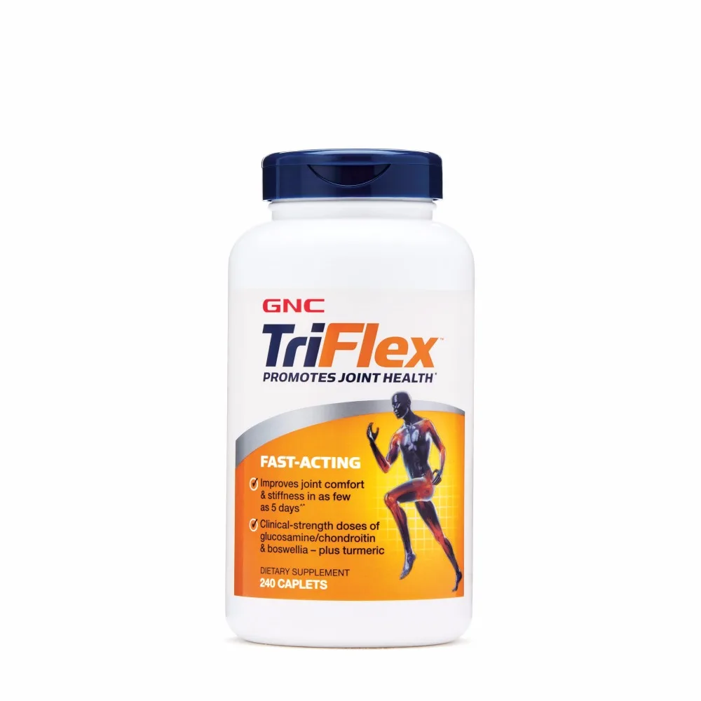 

TriFlex FAST-ACTING , 240 Tablets GLUCOSAMINE, CHONDROITIN, MSM, Promotes Joint Health
