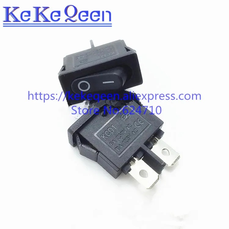 10 шт./лот Φ 10x22 мм черный красный ультратонкий клавишный переключатель маленький инструмент выключатель питания 6A 250V 10A 125VAC