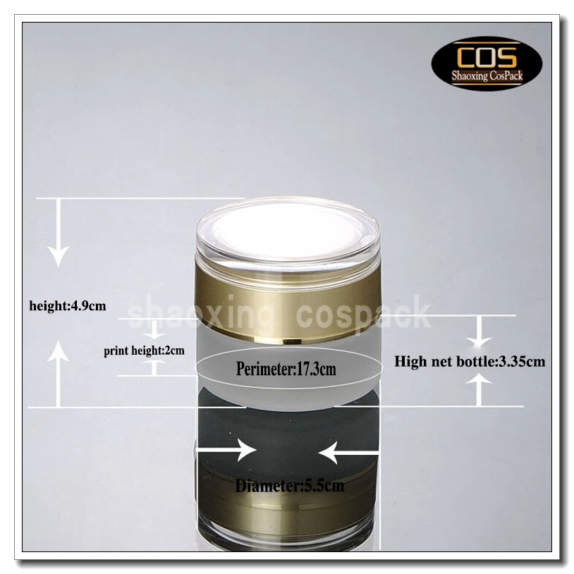 50pcs  30g empty glass jar,  clear frosted glass cosmetic ja