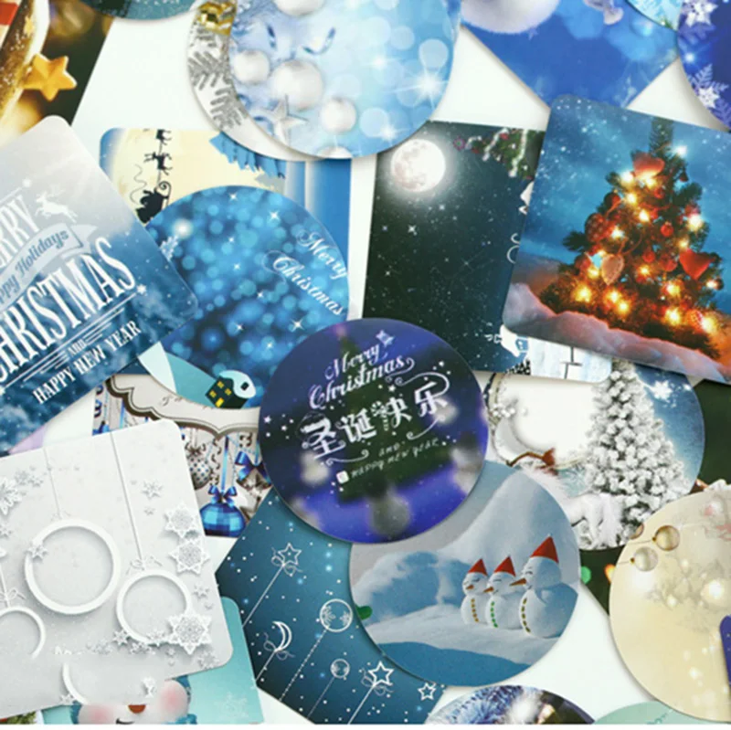 QuickDone 46 шт./кор. наклейки с рождественской этикеткой набор украшений сделай сам