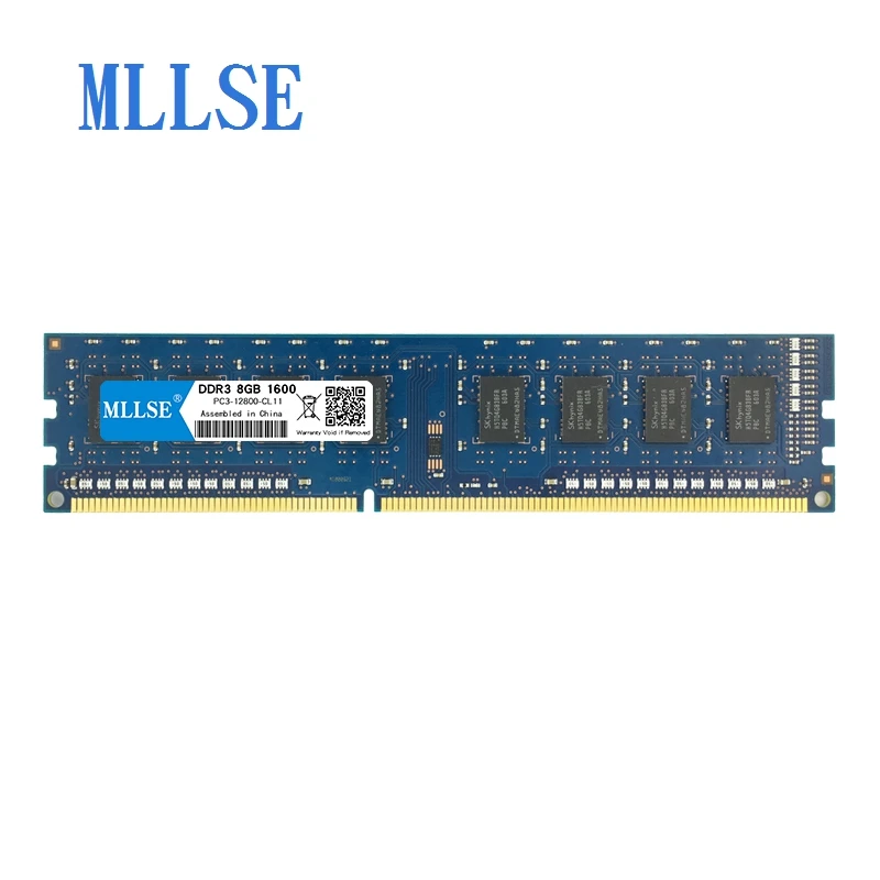 Mllse PC DIMM Ram DDR3 8GB 1600mhz 1 5 V память для настольного PC3-12800S 240pin без ECC компьютера RAM memoria |