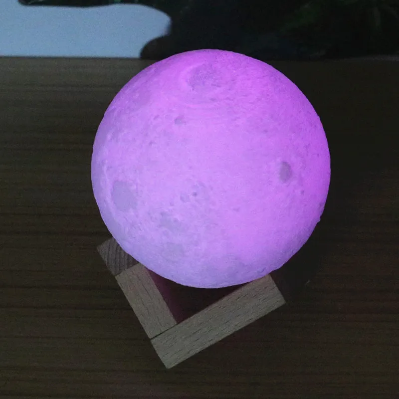 AIMIHUO луна ночь свет 3D светодиодный лунный USB Перезаряжаемые стол Ночная лампа для