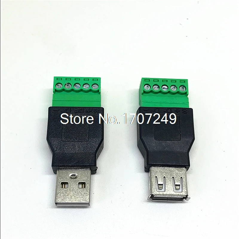 1 шт. USB винт разъем с защитным разъемом 2 0 гнездовой для винтовой