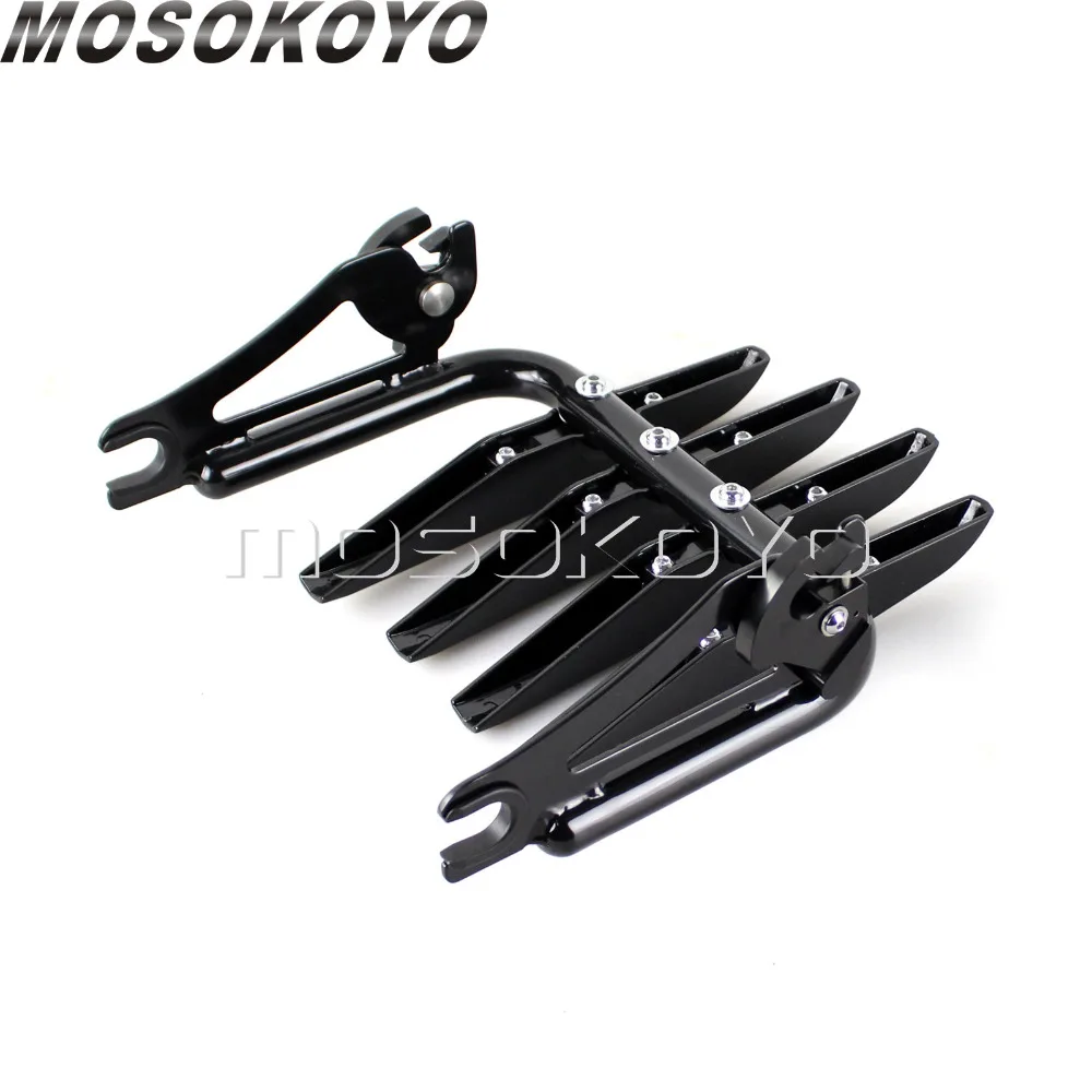 Черная Съемная багажная полка для Harley Touring Road King Street Glide Classic Custom FLHR FLHX FLTR 09 16| |