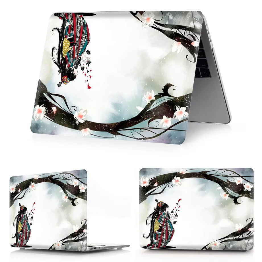 kimono-h8 Чехол для ноутбука с цветной печатью для Macbook Air 11 13 Pro retina 12 13 15 дюймов цвета Сенсорная панель Pro 13 15 или Air 13 кимоно - Цвет: kimono-h8