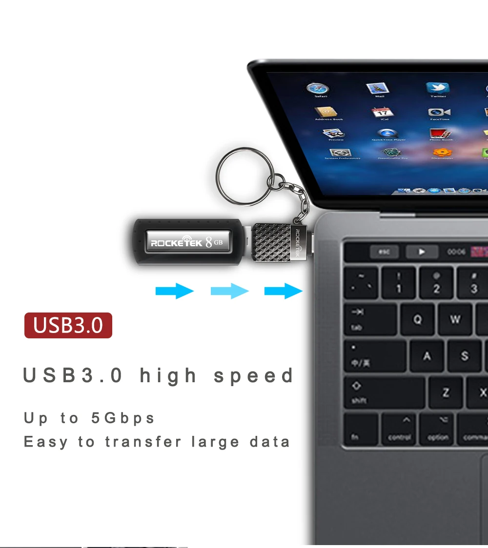 Rocketek Высокое качество USB 3,0 для type c OTG адаптер алюминиевый телефон тип-c аксессуары разъем для Xiaomi Oneplus LG Nexus 5X/6P