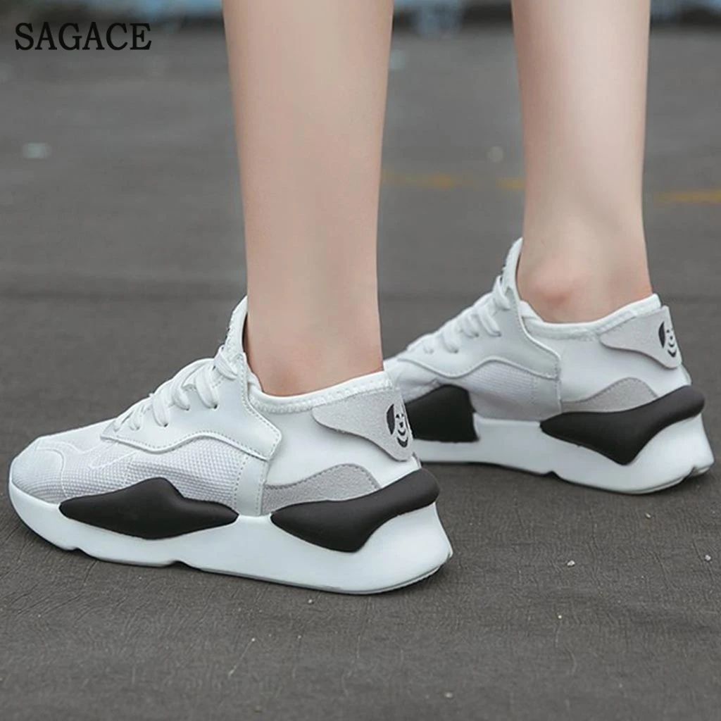 Женские уличные спортивные туфли SAGACE сетчатые дышащие кроссовки с