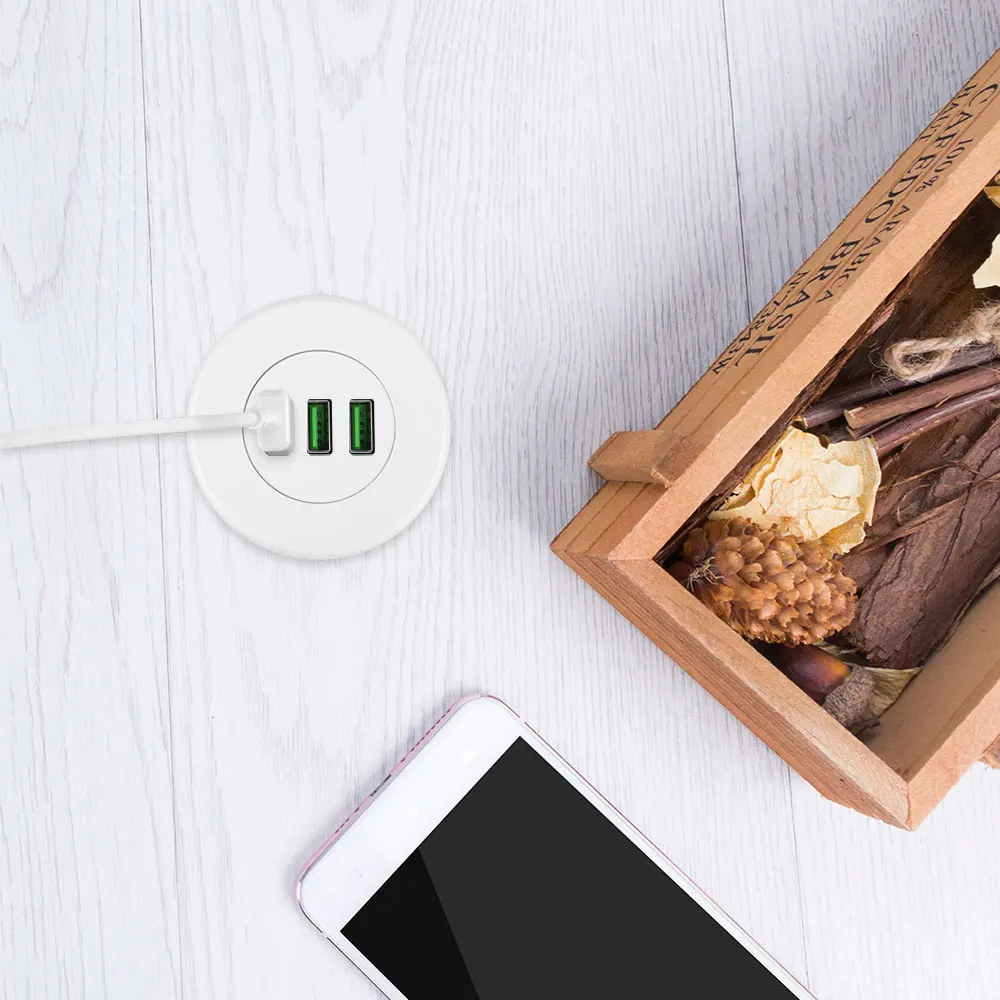Трехпортовый usb-концентратор с втулкой, настольное usb-зарядное устройство, портативный адаптер, быстрая зарядка для samsung, для huawei, sony