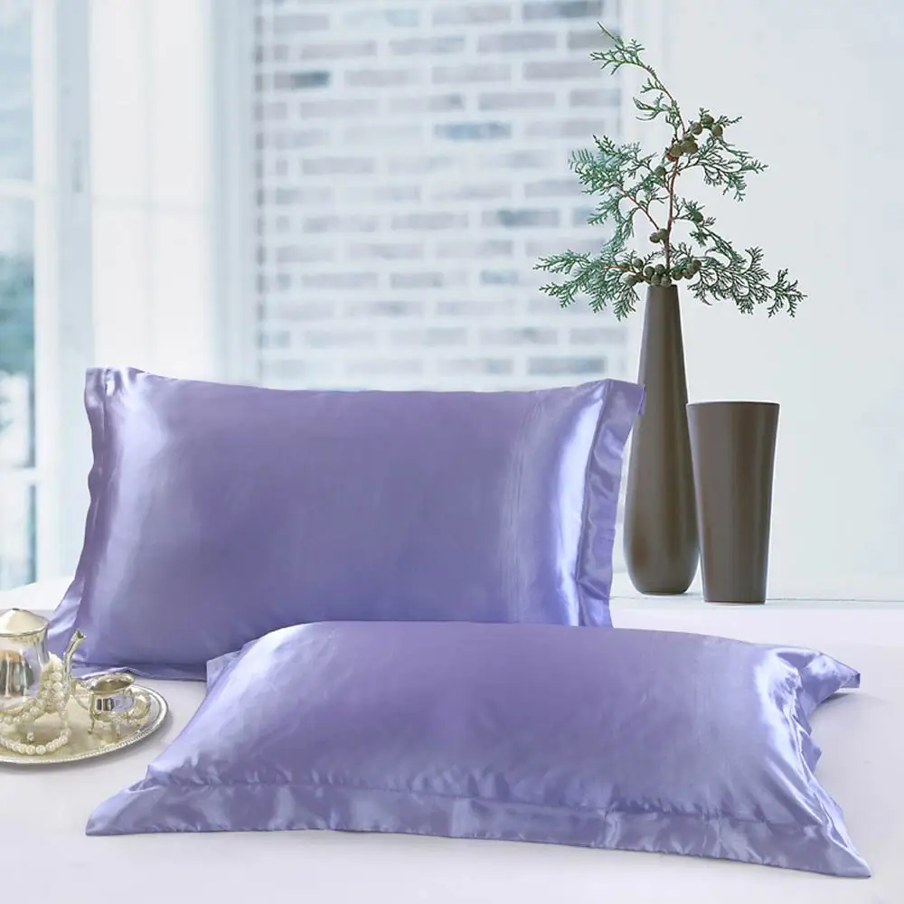 SP lilac Svetanya, 2 шт., 50*70 см, 20x28 дюймов, Шелковый чехол для подушки, Стандартный чехол для подушки, постельные принадлежности, наволочка - Цвет: SP lilac