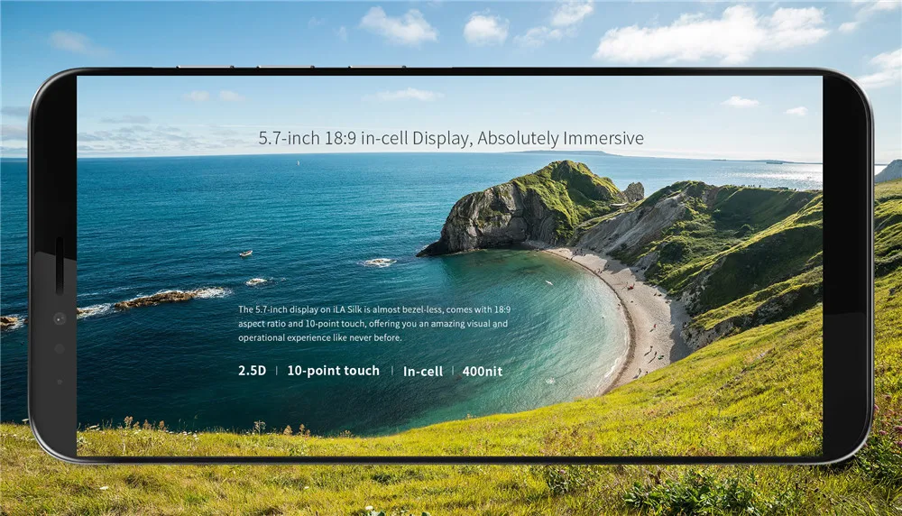 Глобальная версия ILA SILK 4 Гб ОЗУ 64 Гб ПЗУ Snapdragon 430 восьмиядерный смартфон 13MP+ 2MP две камеры 5," мобильный телефон