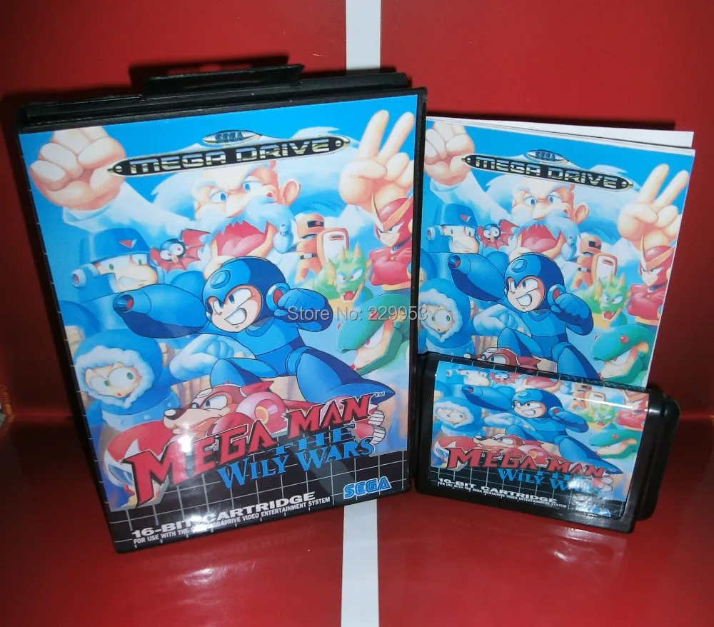 Sega игры карточные Мега человек игра &quotthe wily wars&quot с коробкой и руководством для
