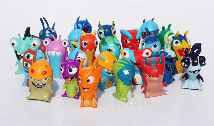 Симпатичные 24 шт./компл. аниме мультфильм 4 5 см Mini Slugterra ПВХ экшн Фигурки игрушки