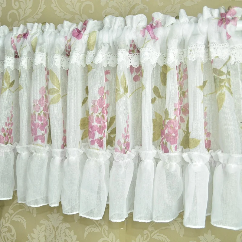 1 PC Curtain for Kitchen Window Coffee Yarn Sheer Tulle Short Floral Curtains Rural Dust Proof Stitched Up Semi-shading finished
1 PC Curtain for Kitchen Window Coffee Yarn Sheer Tulle Short Floral Curtains Rural Dust Proof Stitched Up Semi-shading finished