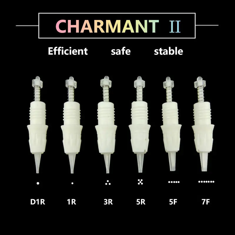 Charmant 2 профессиональный Перманентный макияж тату машина набор для бровей