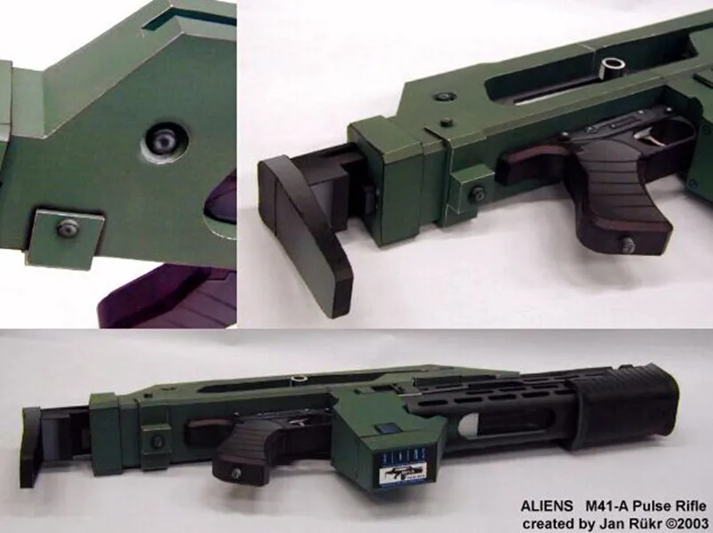 Высокое качество 1:1 масштаб Alien 3 оружия M41 A импульсный винтовка DIY 3D Бумага модель
