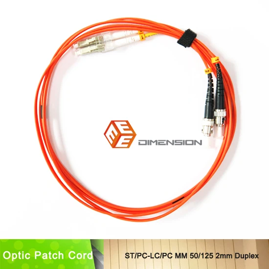 Duplex fiber optic cable price manufacturers ST/PC-LC/PC MM50/125 2mm |