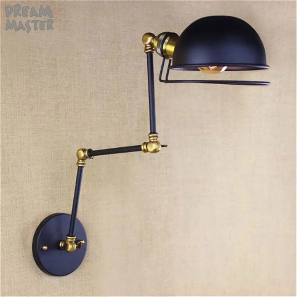 Черные Настенные светильники прикроватная лампа высокого качества Бра Лампа для