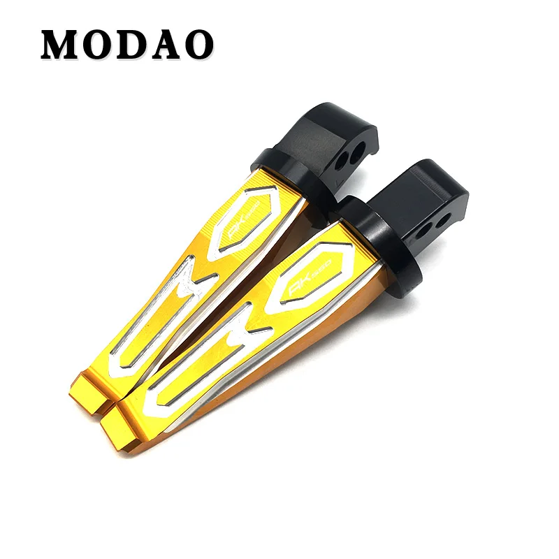 Gold Для KYMCO AK550 AK 550- ЧПУ педаль для мотоцикла задняя педаль мотоциклетная ножная шпилька задняя пассажирская подножка - Цвет: Gold