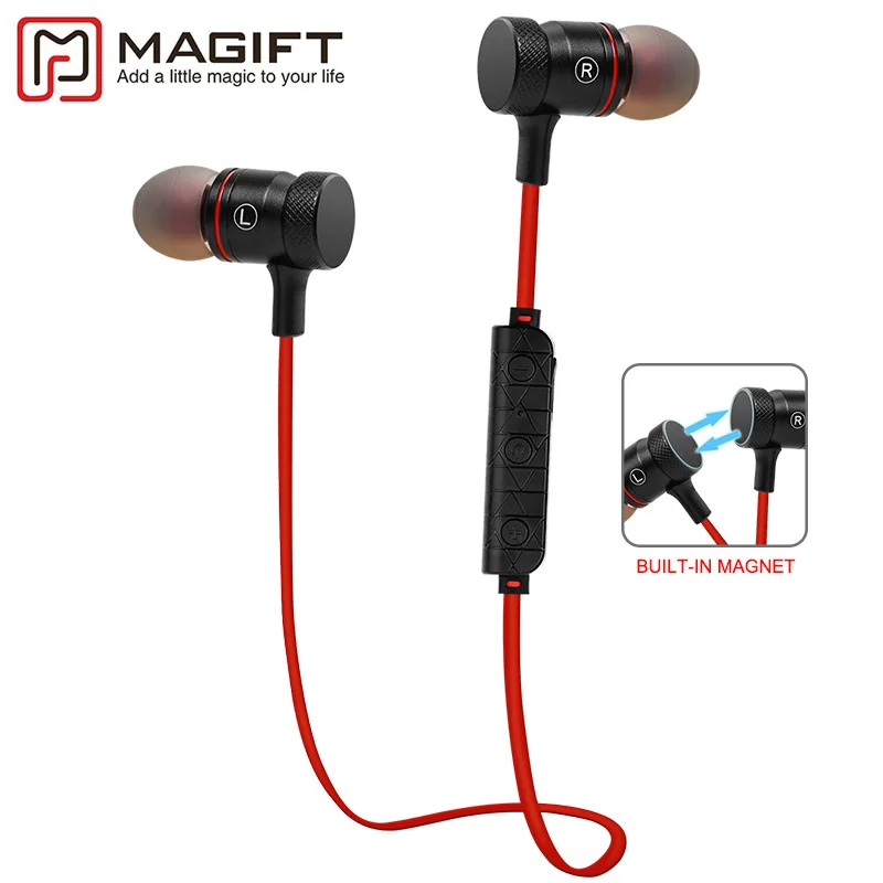 Magift9 Новый Беспроводной Bluetooth 4.1 Головки магнитные наушники Поддержка aptX