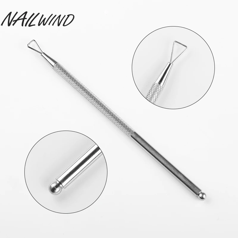 Толкатель для кутикулы NAILWIND удаления лака из нержавеющей стали маникюрный