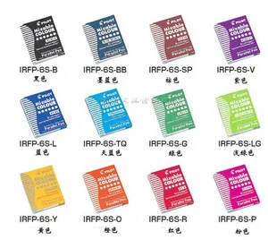 Пилот художественная ручка параллельная ручка 12 цветов чернила sac картриджи ICP3 IRFP 6S черный синий красный brwon желтый зеленый 6 шт.12 шт.