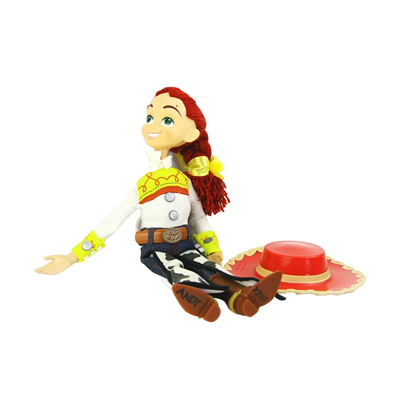 Jessie opp bag 43 см История игрушек 3 говорящая Вуди Джесси экшн-Игрушка ПВХ Мультяшные фигурки Модель тяните струны игрушки для детей подарки на день рождения - Цвет: Jessie opp bag
