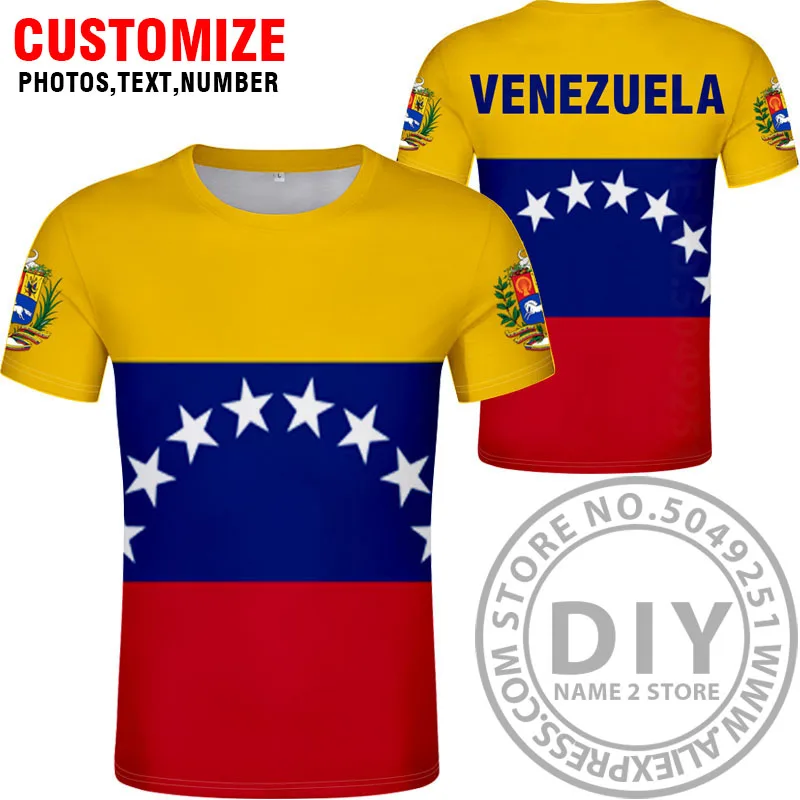 Футболка VENEZUELA с индивидуальным именем цифрами и национальным флагом|Мужские