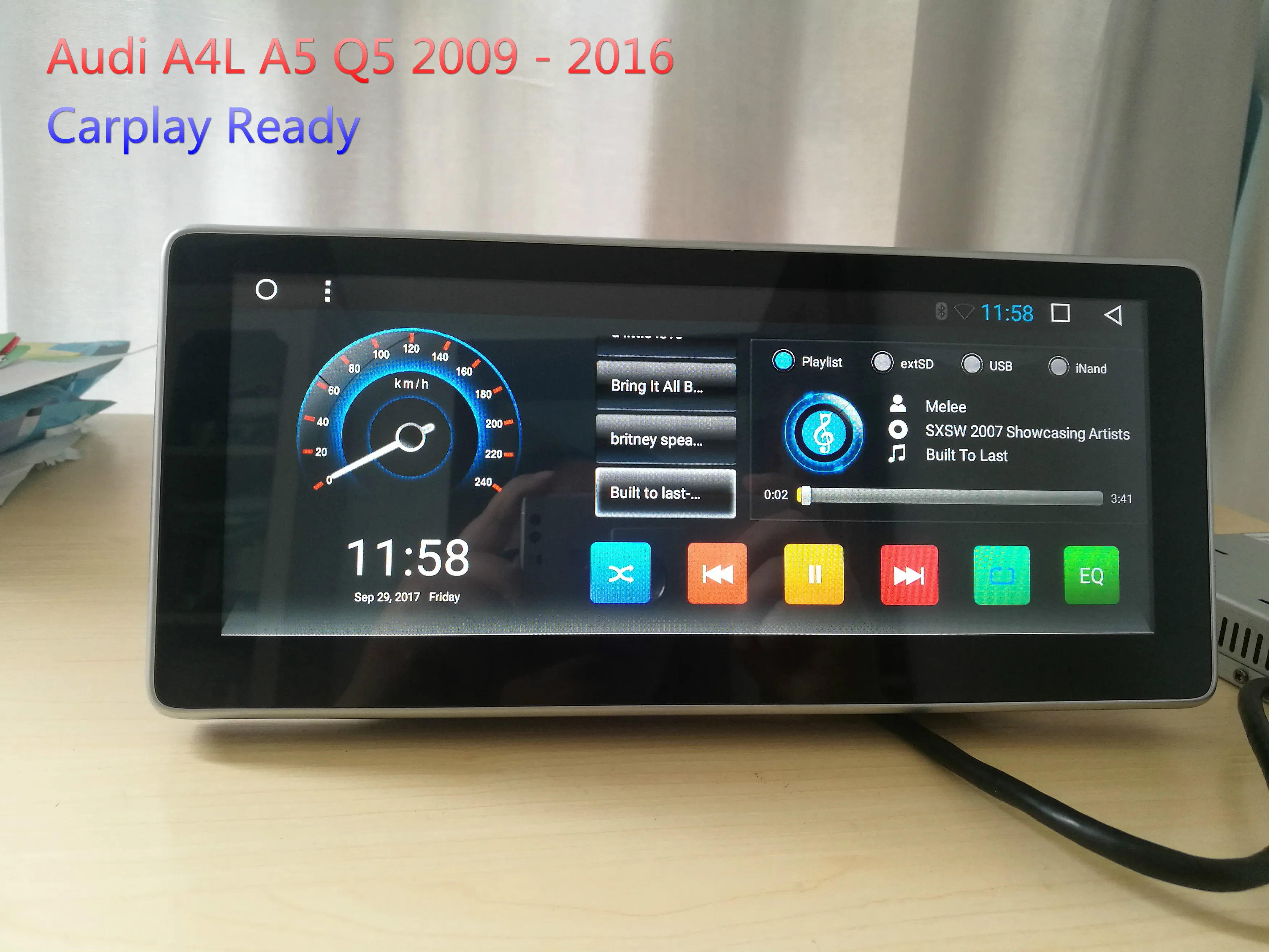 DSP Carplay Android 7 1 автомобильная аудиосистема для Audi A4L A5 (L & R) 2009 2016 головное