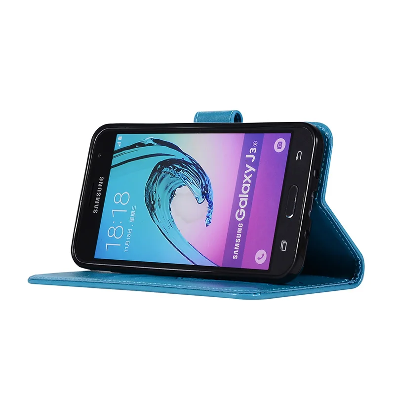 SEASHORE Роскошный чехол для Samsung J3 2016 Ретро Чехол Флип кожаный телефона Galaxy J310 J320F |