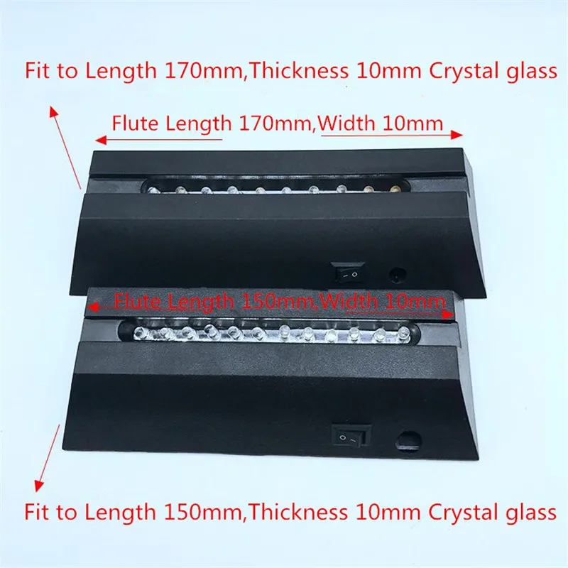 Клаит Светодиодная лампа база 3D Хрустальное стекло подставка База 10